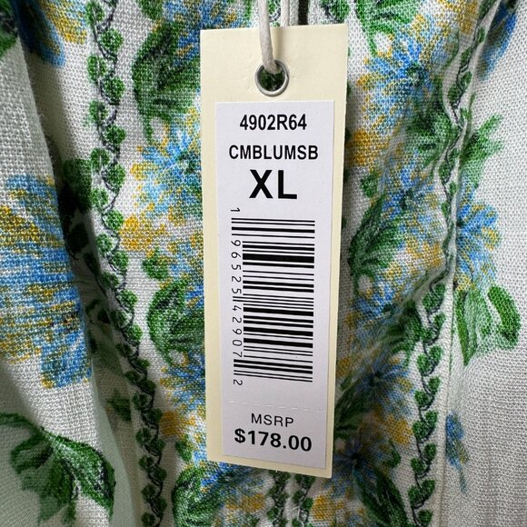 NWT Max Studio London Summer Blooms Smocked Maxi Dress in Women's X-Large - Picture 10 of 15
